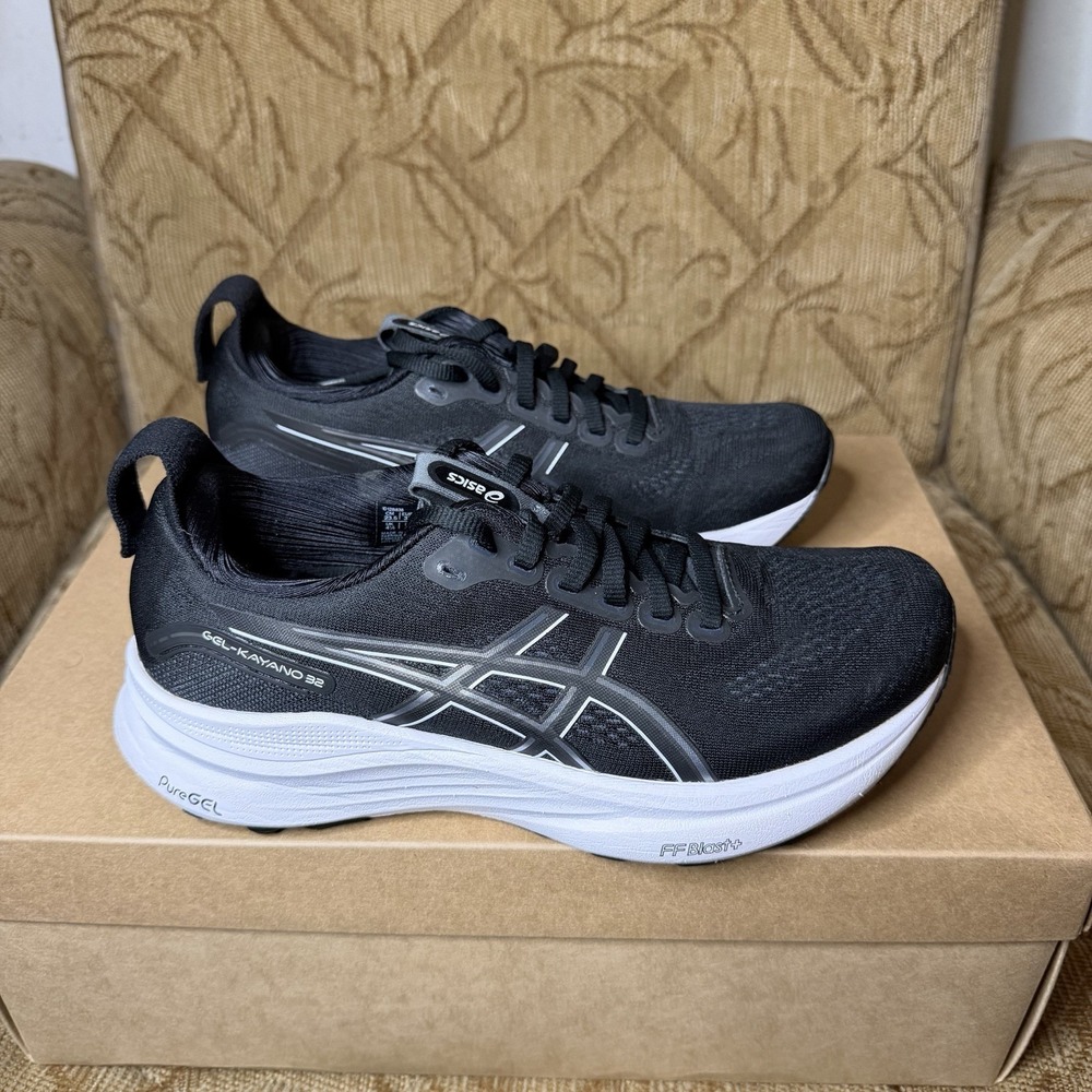 Asics Gel-Kayano 32 Running Shoes In Black & White Women's Size 8 W 1012B839 - Picture 4 of 8
